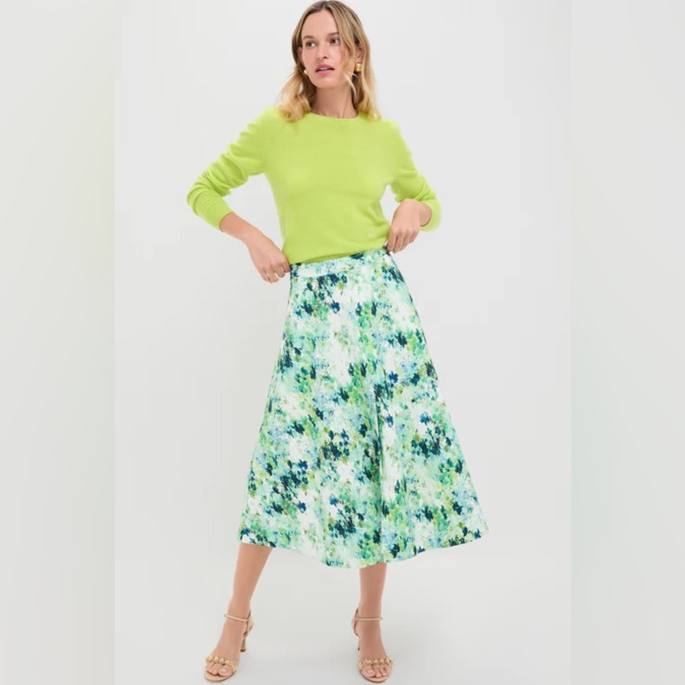 Water Lillies Cotton Seersucker Andrea Circle Skirt